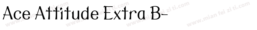 Ace Attitude Extra B字体转换